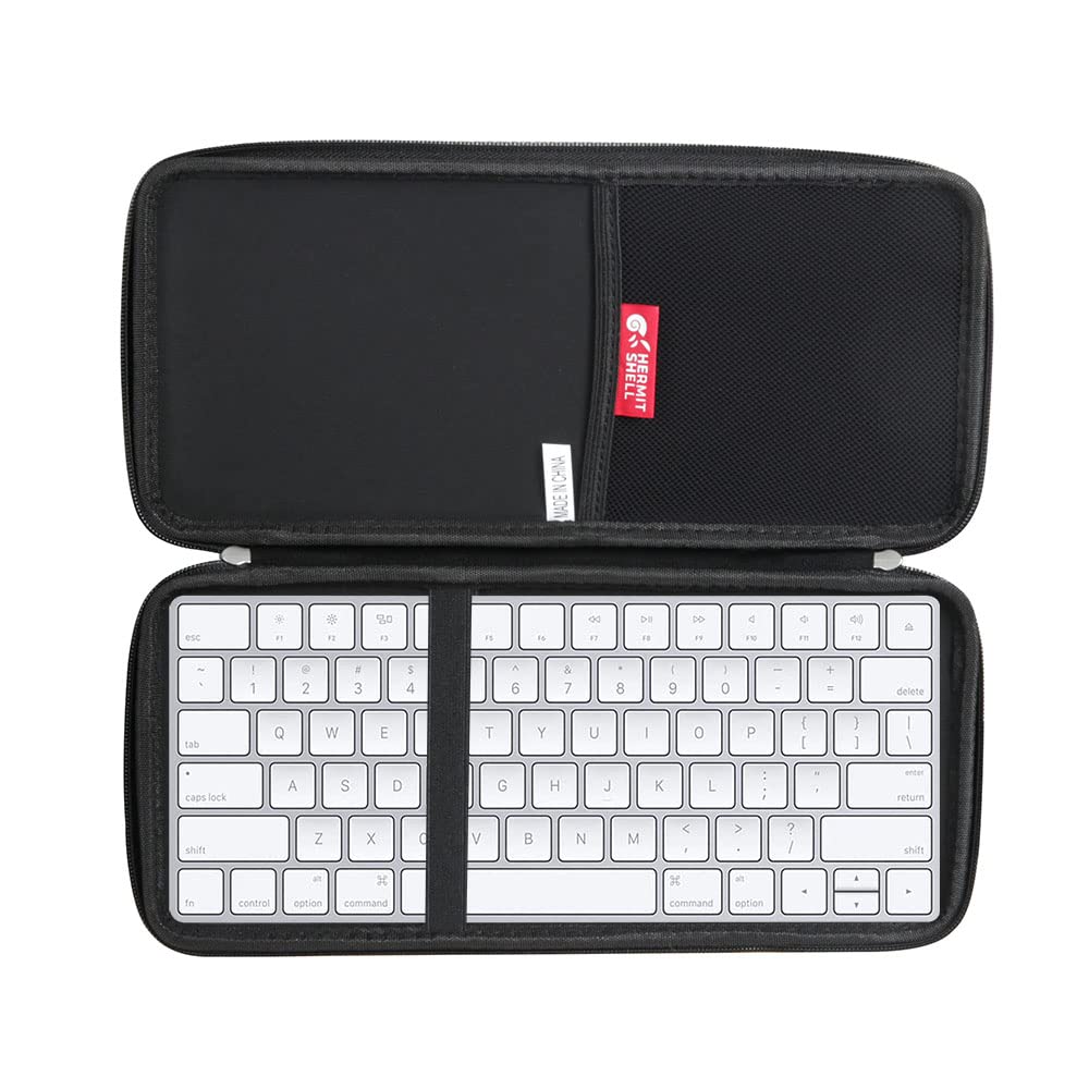 Hermitshell Hard Travel Case for Apple Magic Keyboard MLA22LL/A - Durable Nylon Protective Cover (Black) | Perfect for Travel, Office & Home Use