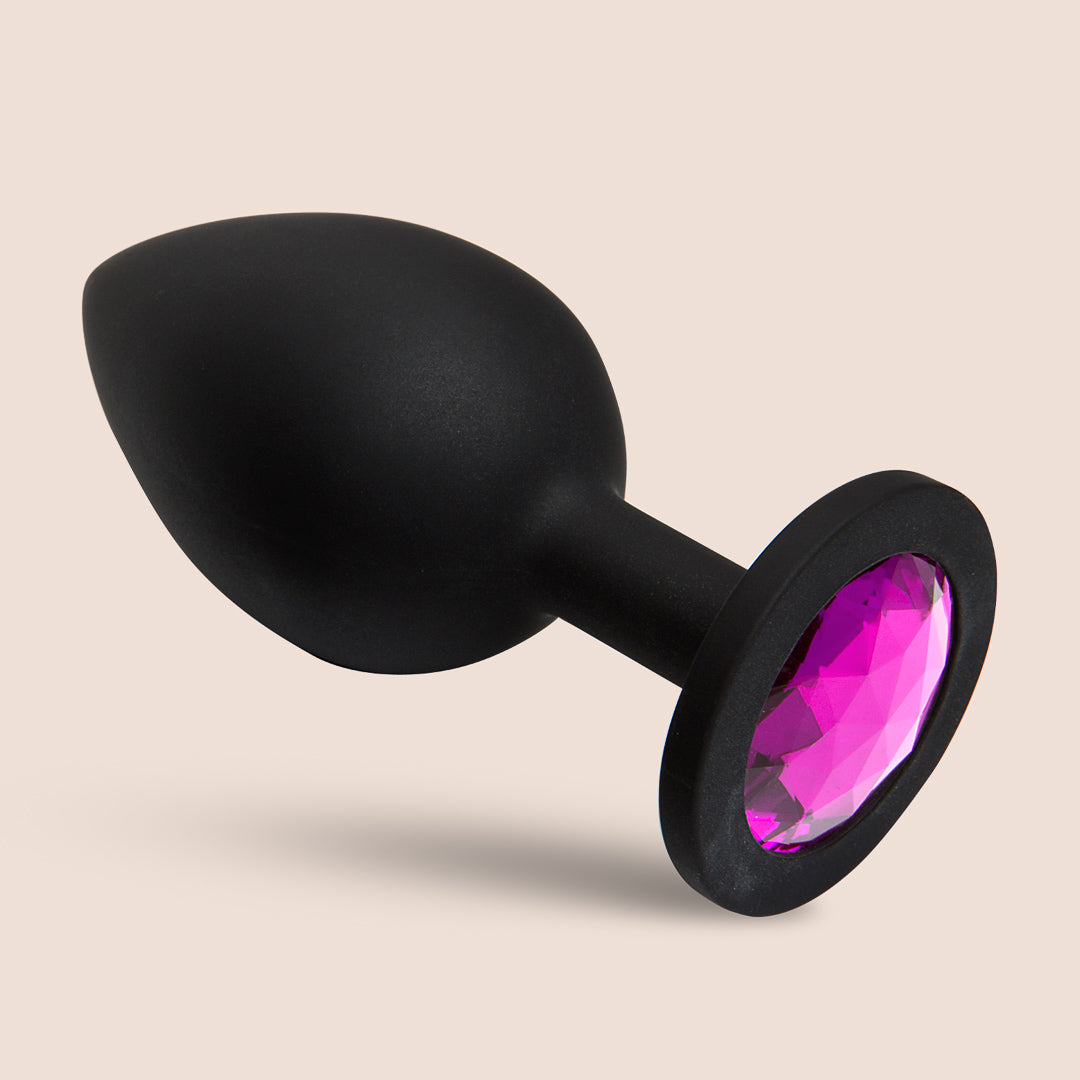 Booty Bling™ Large Jeweled Silicone Butt Plug - Sparkling Anal Pleasure for Women & Men, Perfect for Sensual Play & Intimate Moments