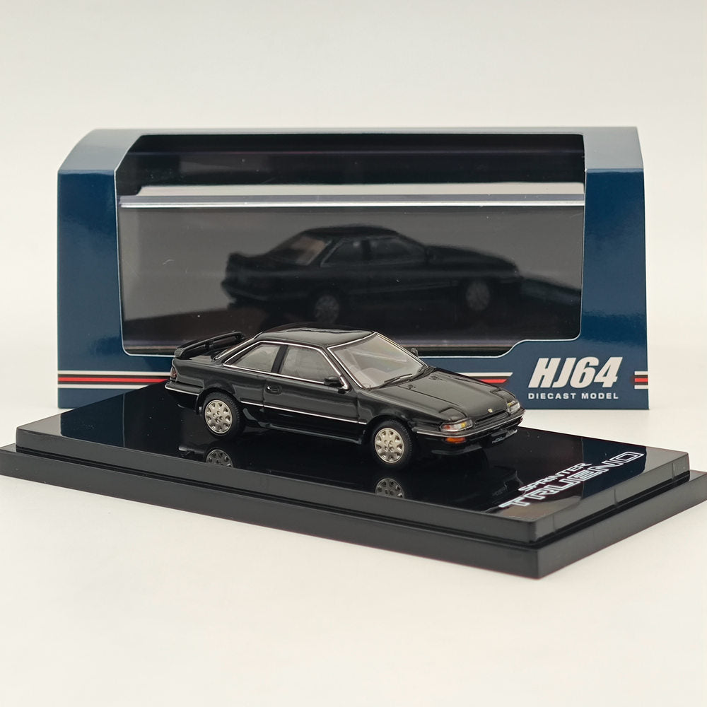 1/64 Scale Hobby Japan Toyota Sprinter Trueno GT Apex AE92 Black Metallic Diecast Model Car - Collectible Miniature Vehicle for Display, Racing Enthusiasts & Japanese Car Fans