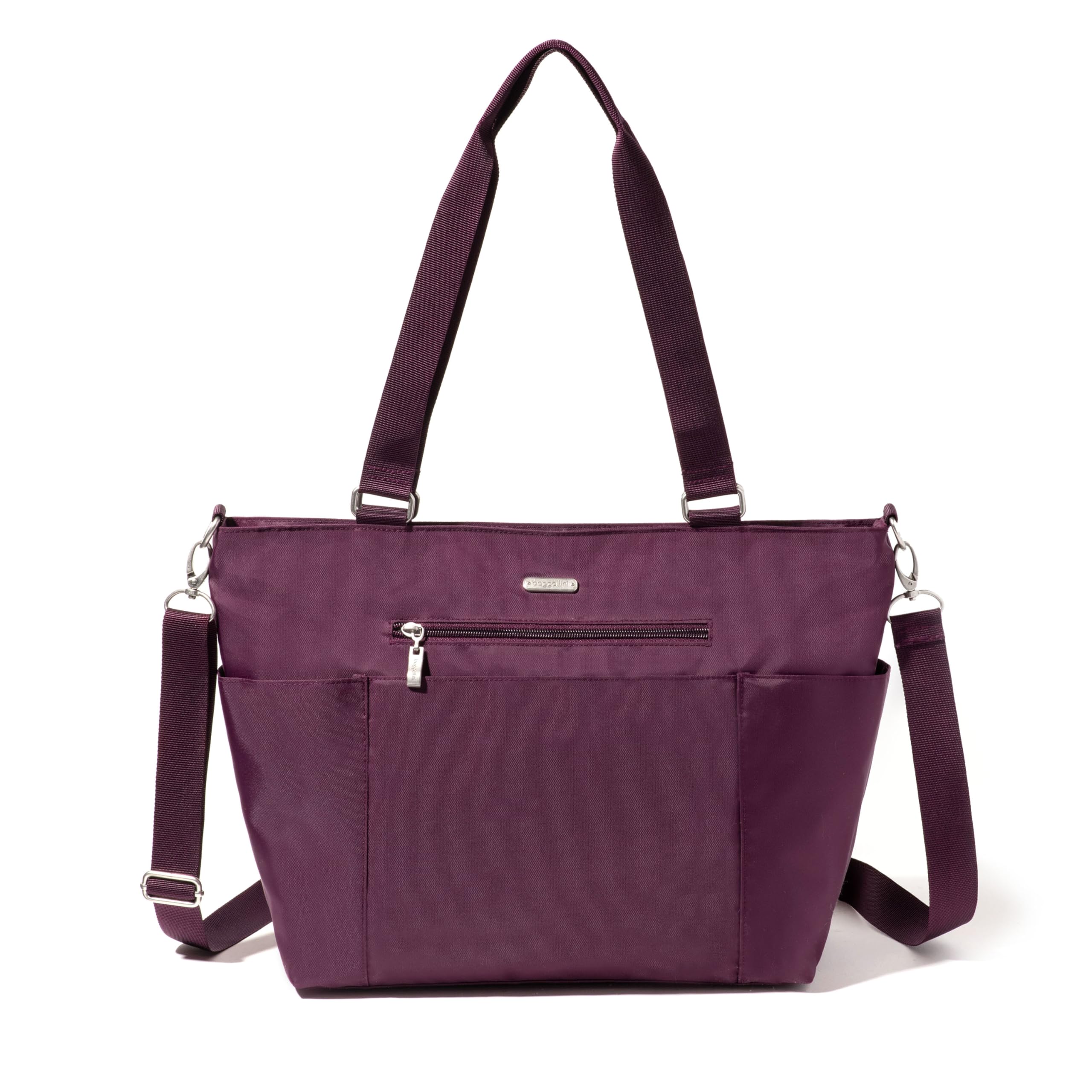 Baggallini Women's Essential Laptop Tote Bag - Stylish & Durable Work Bag for Business, Office & Travel - Perfect for Professionals & Commuters