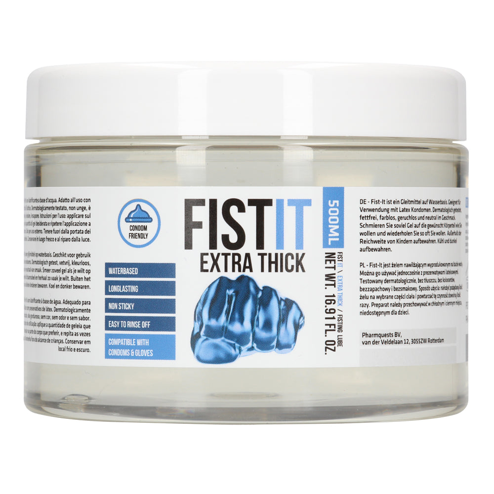 Fist It Extra Thick Water-Based Personal Lubricant - Long Lasting & Hypoallergenic - Perfect for Couples, Massage & Sensual Play