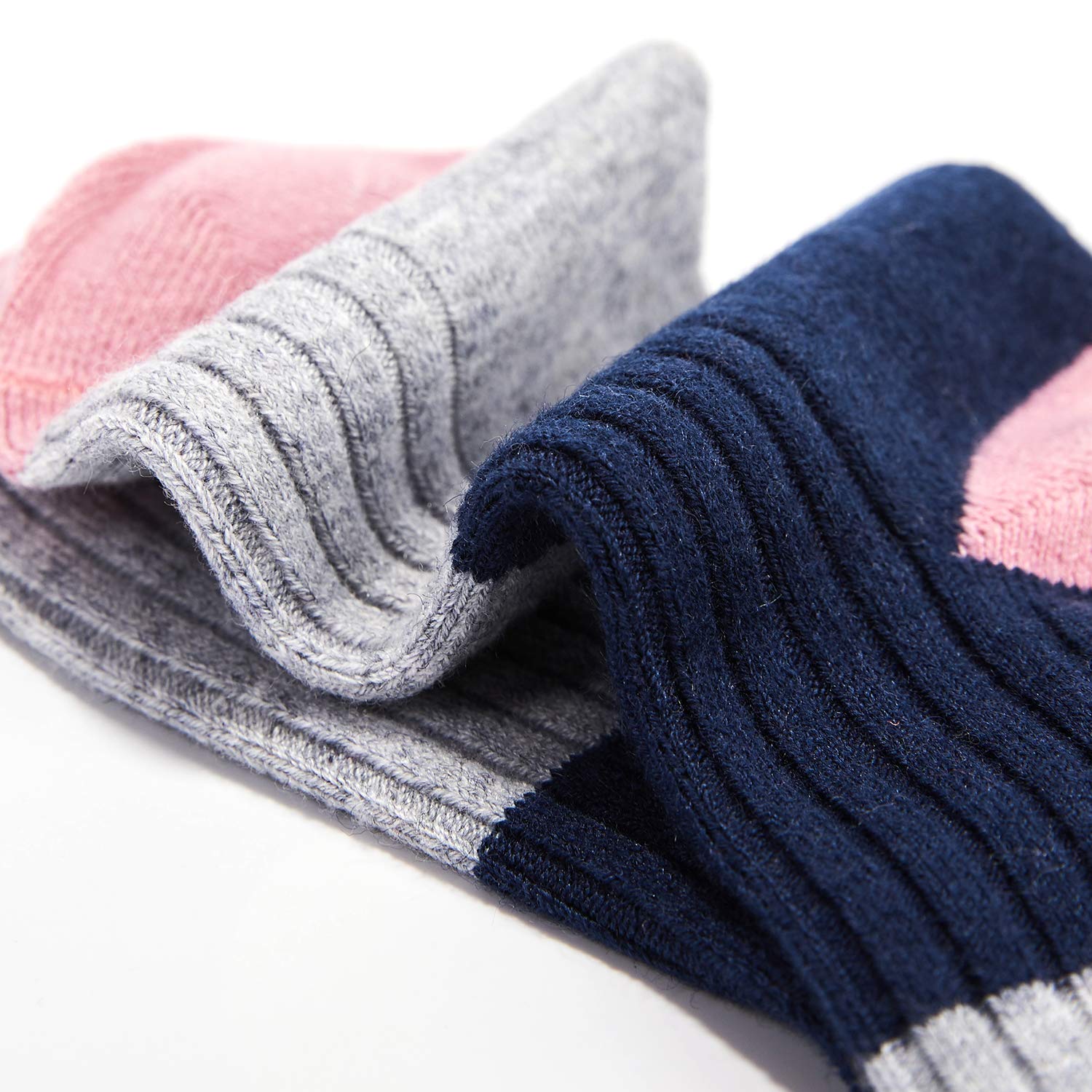 Warm Wool Thermal Crew Socks for Boys - 6 Pairs Kids Winter Socks for School, Outdoor Activities & Cold Weather Comfort