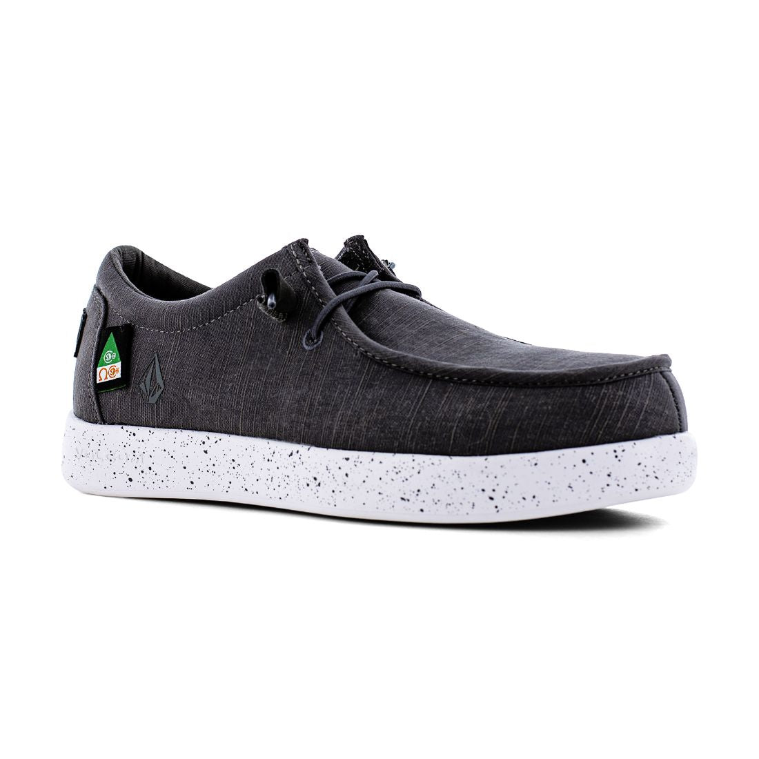 Volcom Women's Composite Toe Safety Slip-On Skate Shoes VC30803F - CSA Approved, Lightweight & Comfortable for Work, Skateboarding & Casual Wear (Grey)