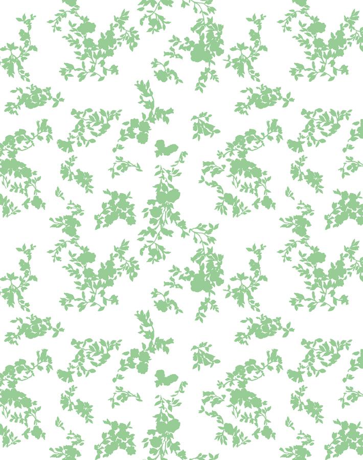 Clare V. Françoise Floral Wallpaper - Spring Green & White Peel and Stick Wallpaper for Bedroom, Living Room, Nursery Decor