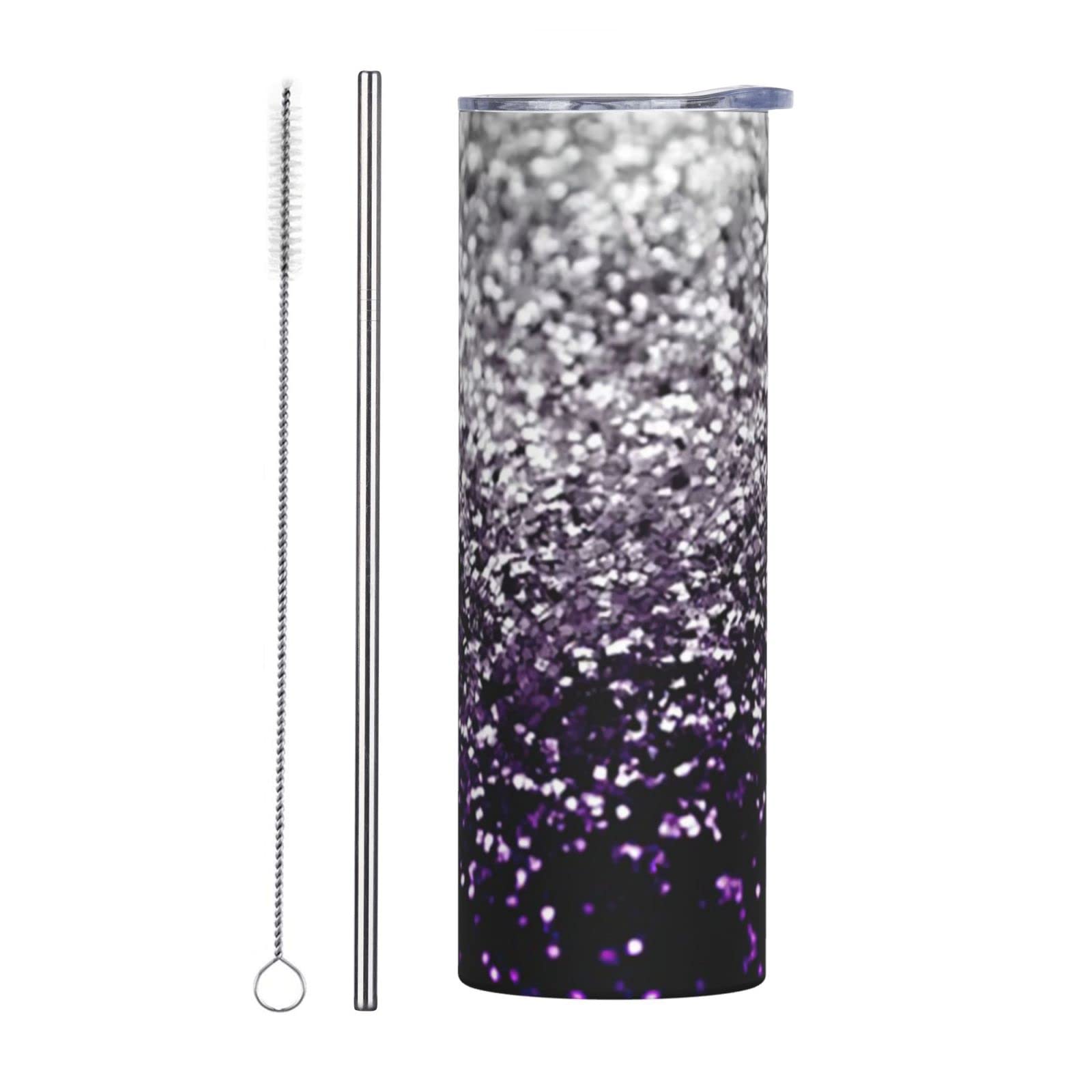 Stainless Steel Tumbler 20oz - Insulated Travel Mug with Lid & Straw for Coffee, Office & Outdoor
