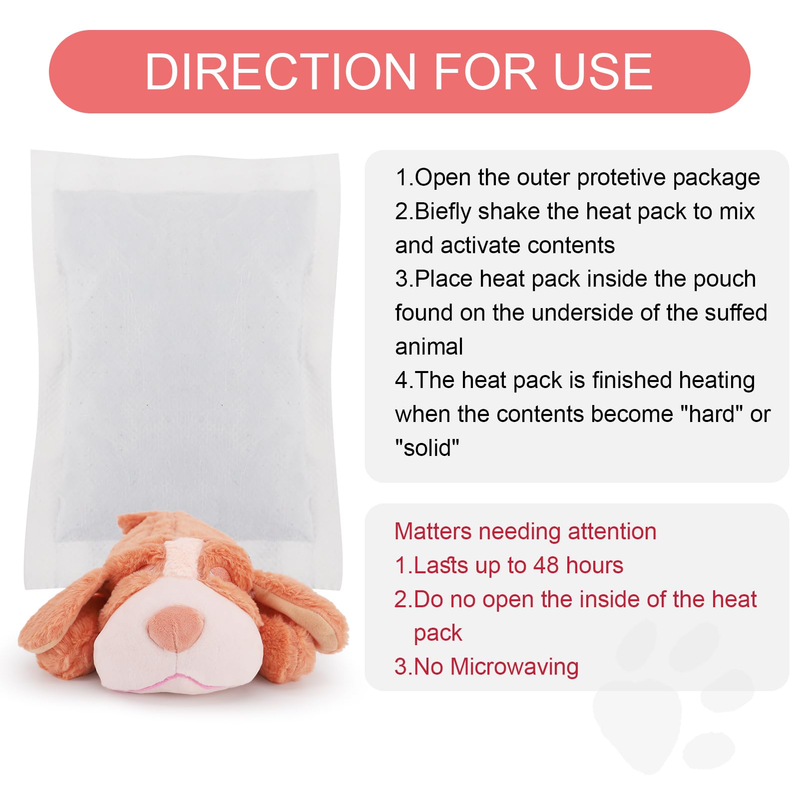 IFOYO Heartbeat Dog Toy - Puppy Anxiety Relief & Calming Aid, Soft Stuffed Animal Comfort Toy for Crate Training & Behavioral Support (Pink) - Perfect for Anxious Dogs, Separation Anxiety, and New Puppy Adjustment