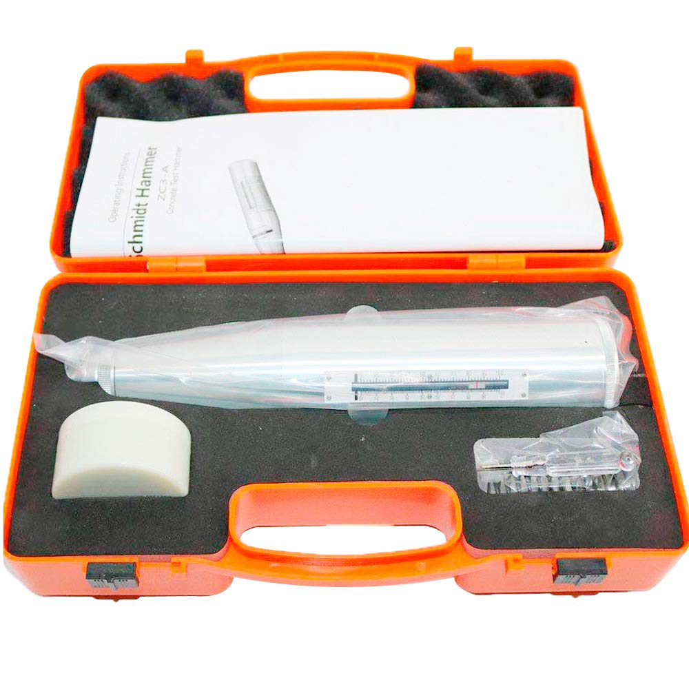 ZC3-A Portable Concrete Rebound Hammer Tester | NDT Resilometer for Strength Testing of Concrete Components | Ideal for Construction Sites, Bridge Inspections & Quality Control