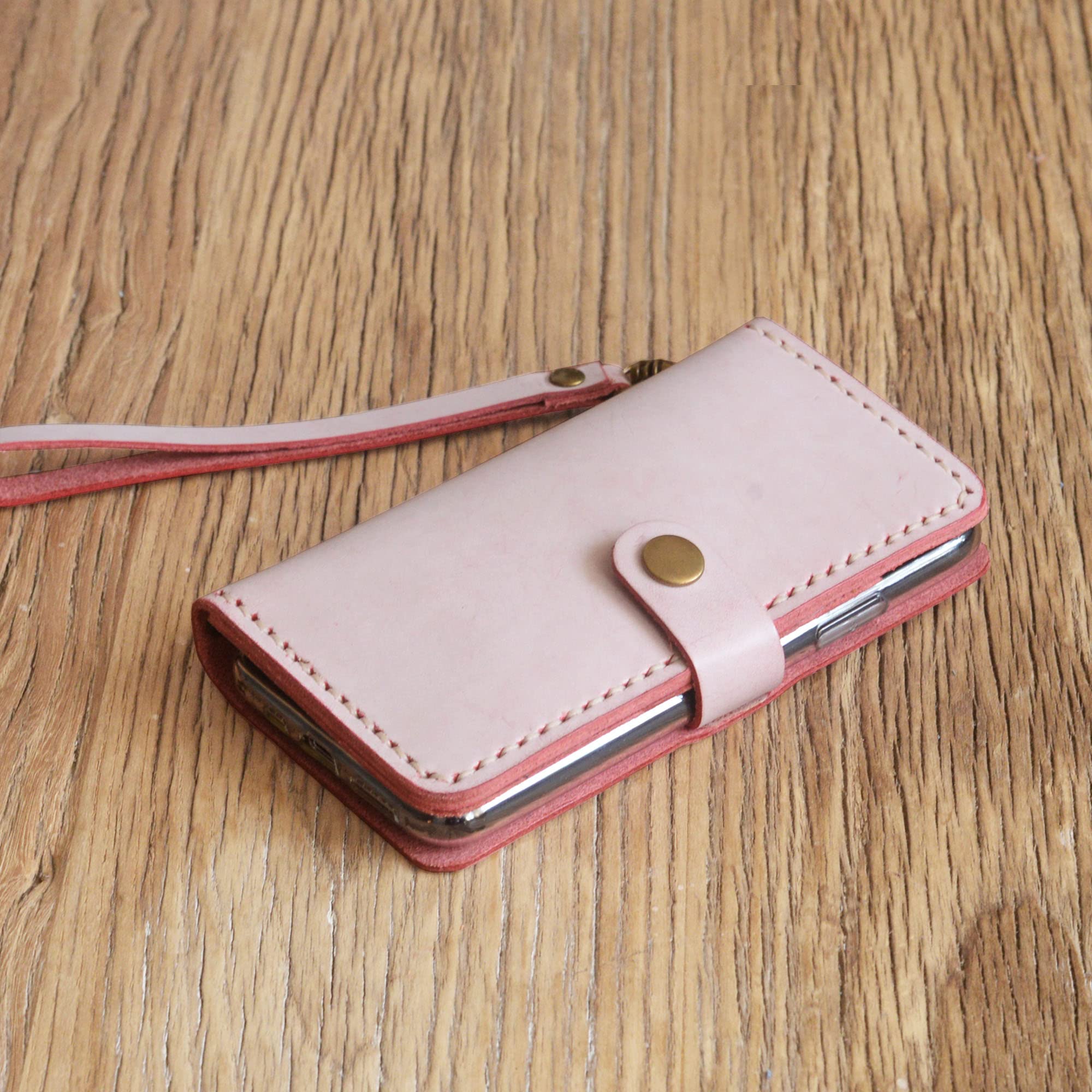 Personalized Leather Wristlet Wallet Case for iPhone 16/16 Pro Max/16 Plus/15/15 Pro Max/14 Pro/13 Mini/12/SE - Women's Fashion Phone Wallet with Card Slots (Perfect for Shopping, Travel & Everyday Use)