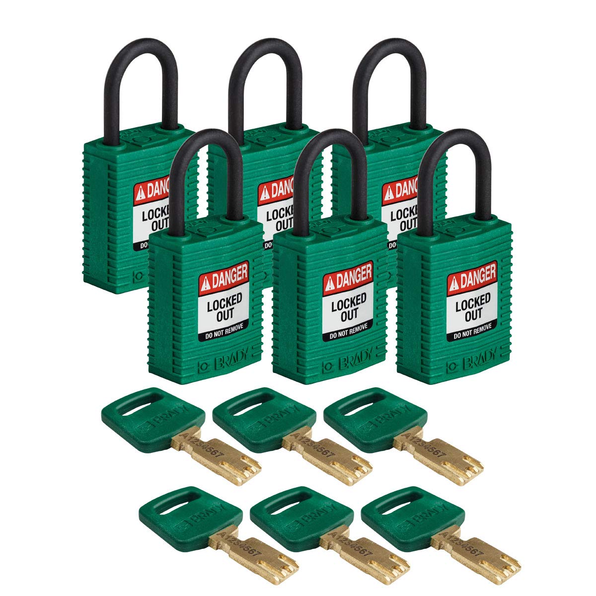 Brady SafeKey Lockout Padlock - 1.0