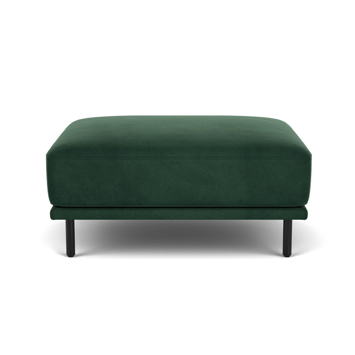 Harvey Velvet Ottoman - Stylish Round Footstool with Storage, Soft Velvet Upholstery for Living Room, Bedroom & Nursery - Perfect for Extra Seating, Footrest or Decorative Accent