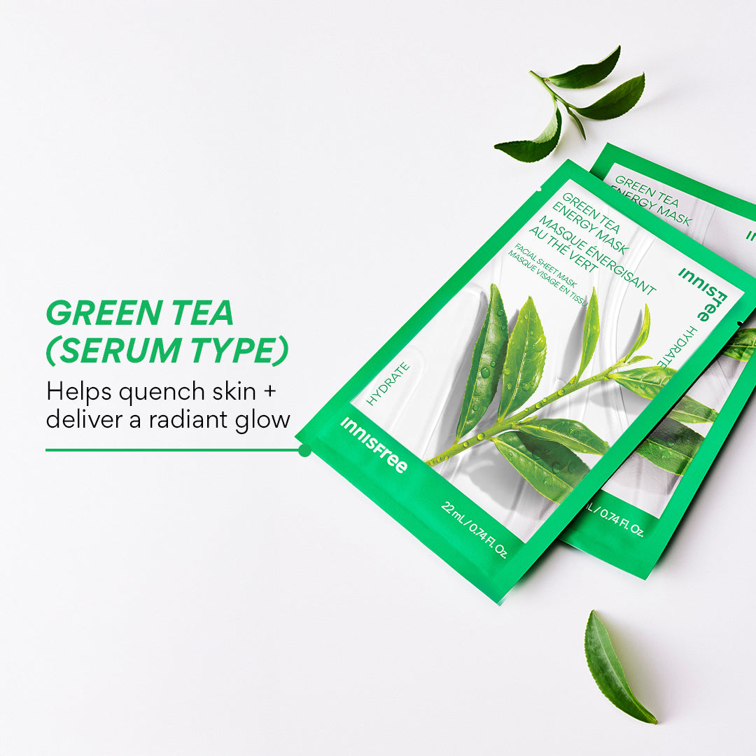 10-Piece Hydrating Energy Sheet Mask Set - Korean Skincare for Glowing Skin | Perfect for Spa Night, Travel & Self-Care Routine