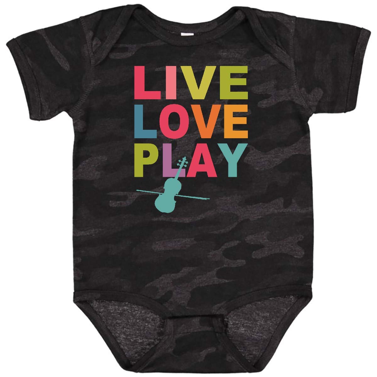 Live Love Play Violin Baby Bodysuit - Cute Musical Infant Onesie for Boys & Girls | Perfect Gift for Music Lovers & Baby Showers
