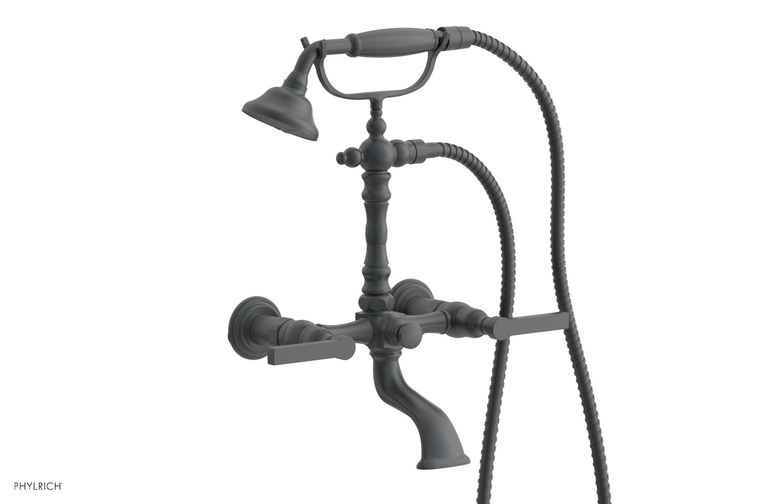 HEX MODERN K2393 21 Exposed Tub & Hand Shower with Lever Handle - Chrome Finish Bathroom Fixture for Modern Home Renovation | Perfect for Master Bath, Guest Bath & Spa-Like Shower Experience