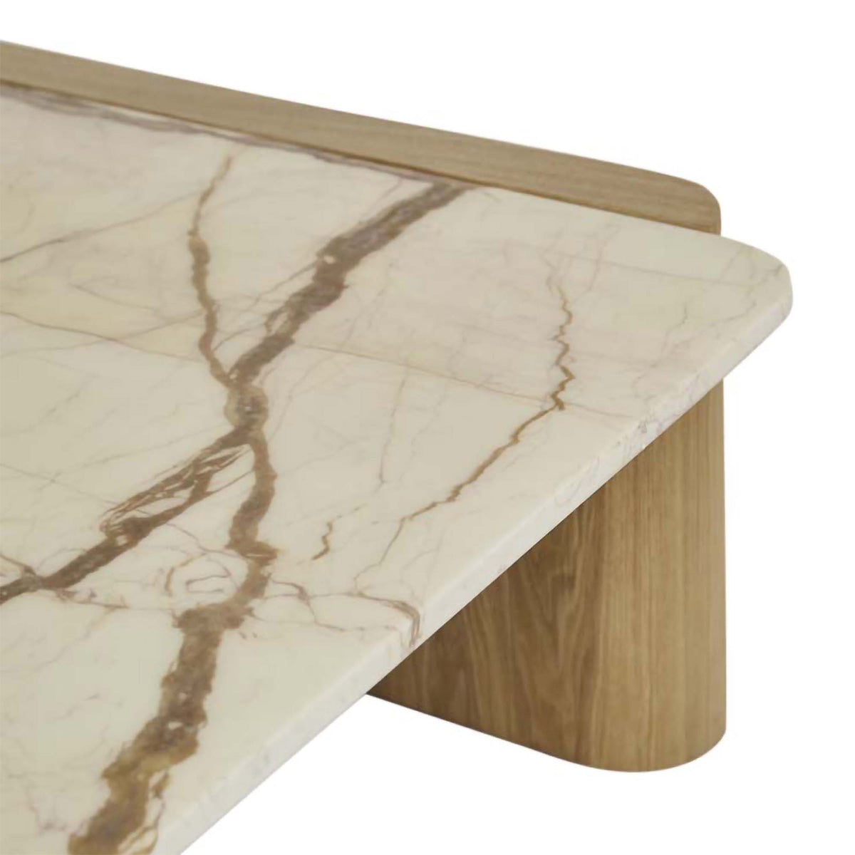 Floyd Marble Square Coffee Table - Modern Minimalist Living Room Furniture for Small Spaces | Perfect for Apartments, Lofts & Home Decor