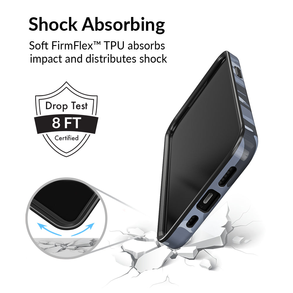 Gray Camo iPhone Case - Durable Protective Cover for iPhone 13/14/15 Pro Max - Military Grade Shockproof Slim Design - Perfect for Outdoor, Travel & Daily Use