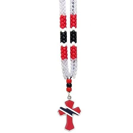 Stylish Trinidad & Tobago Cross Necklace for Women - Elegant Religious Jewelry Gift for Baptism, First Communion & Everyday Wear