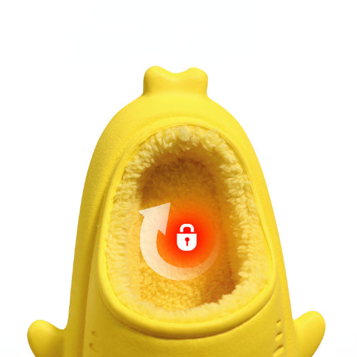 Sharkicks Winter Kids Open Heel Shark Slippers - Soft & Warm House Shoes for Boys & Girls - Perfect for Indoor Play, Bedtime & Cozy Home Wear