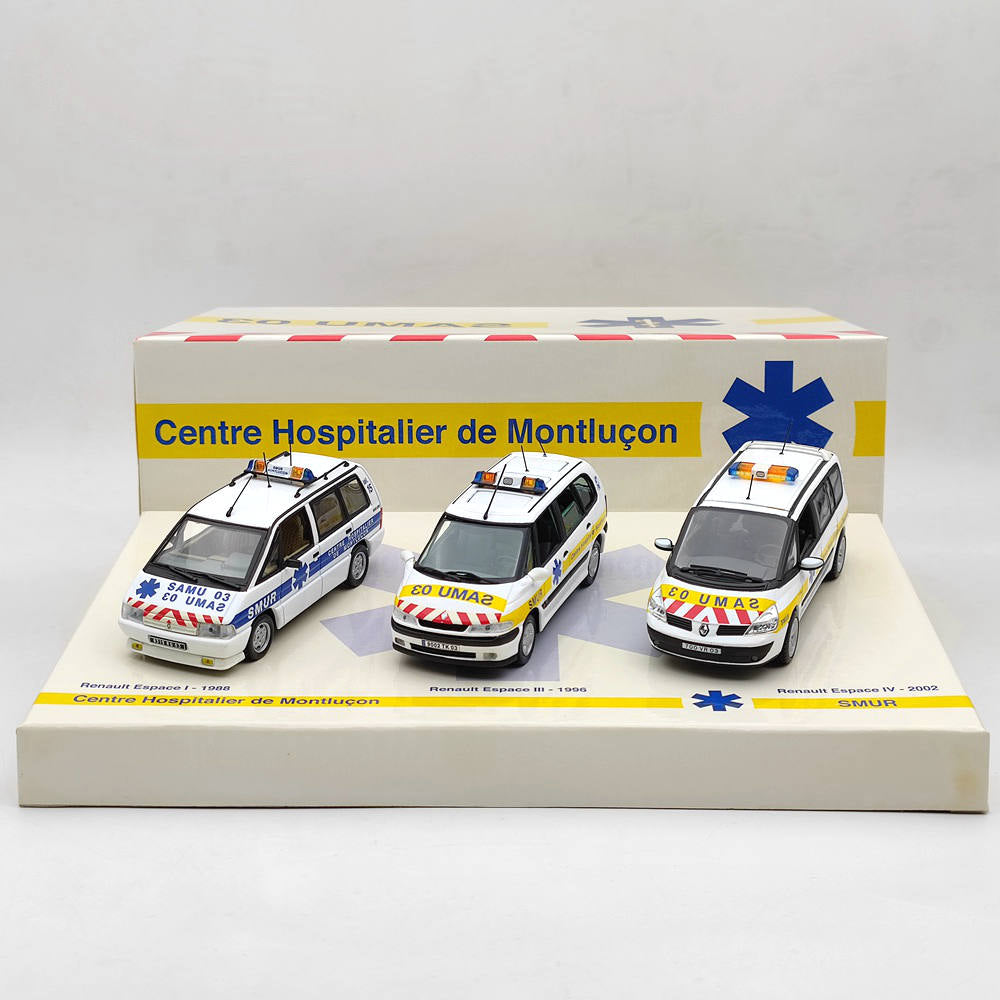 1/43 Scale Universal Hobbies Renault Espace SAMU 03 SMUR #2282 Diecast Model Car - Collectible Emergency Vehicle Toy for Display & Gifts (First Responder Scene)