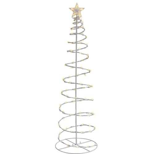 (Clear) 6 ft. Spiral Tree with 200 Clear Lights and a 72 in. Lead Cord