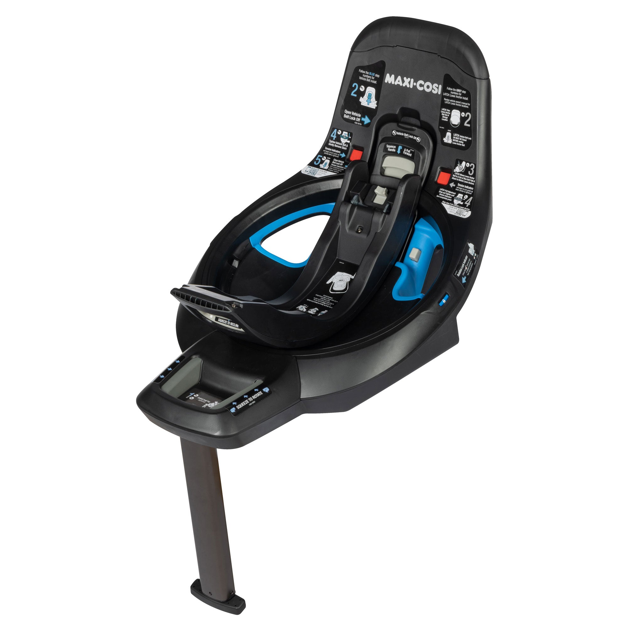 Maxi Cosi Peri 180 Rotating Infant Car Seat - 360° Swivel Base for Easy Entry & Exit - Rear & Forward Facing - For Babies 4-35 lbs - Perfect for Travel & Daily Commute