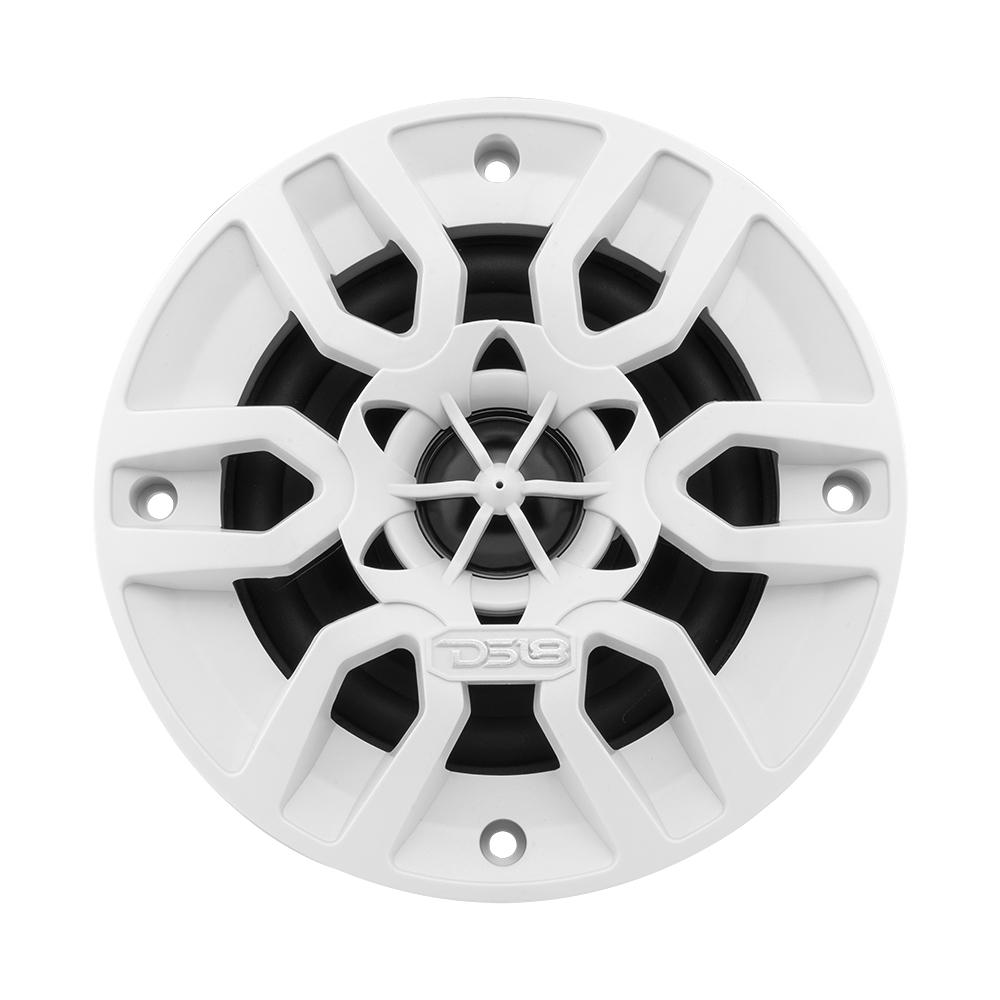 MP 4 2-Way Coaxial Marine Speaker - 50 Watts RMS 4 Ohm Waterproof Boat Audio System for Outdoor & Marine Use