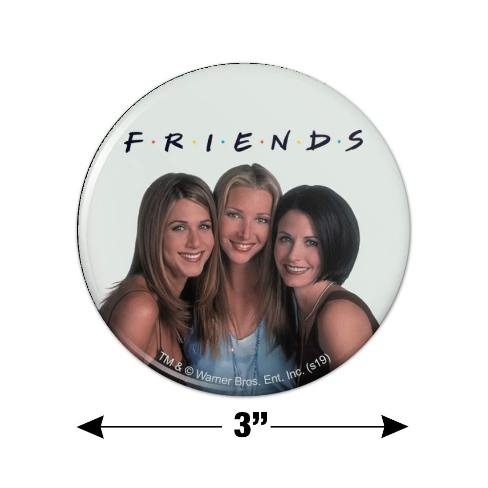 Friends TV Show Themed Refrigerator Magnets - Set of 4 Funny Kitchen Decor Memes for Fans - Perfect for Fridge, Lockers, Office & Gifts