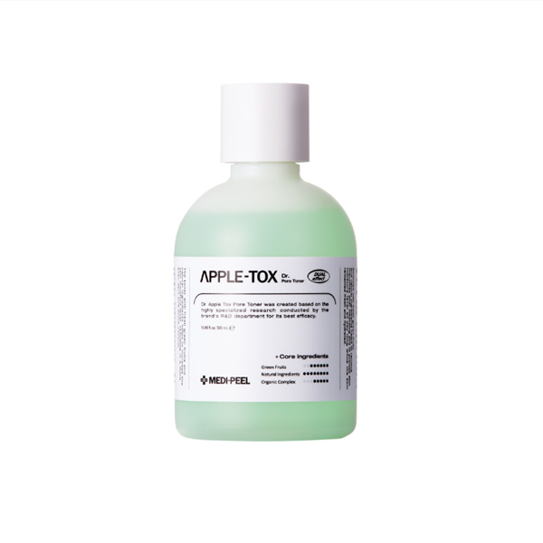 Medi Peel Dr. Apple Tox Pore Toner - Korean Skincare for Pore Minimizing & Deep Cleansing | Perfect for Oily & Acne-Prone Skin | Daily Facial Toner for Glowing Complexion