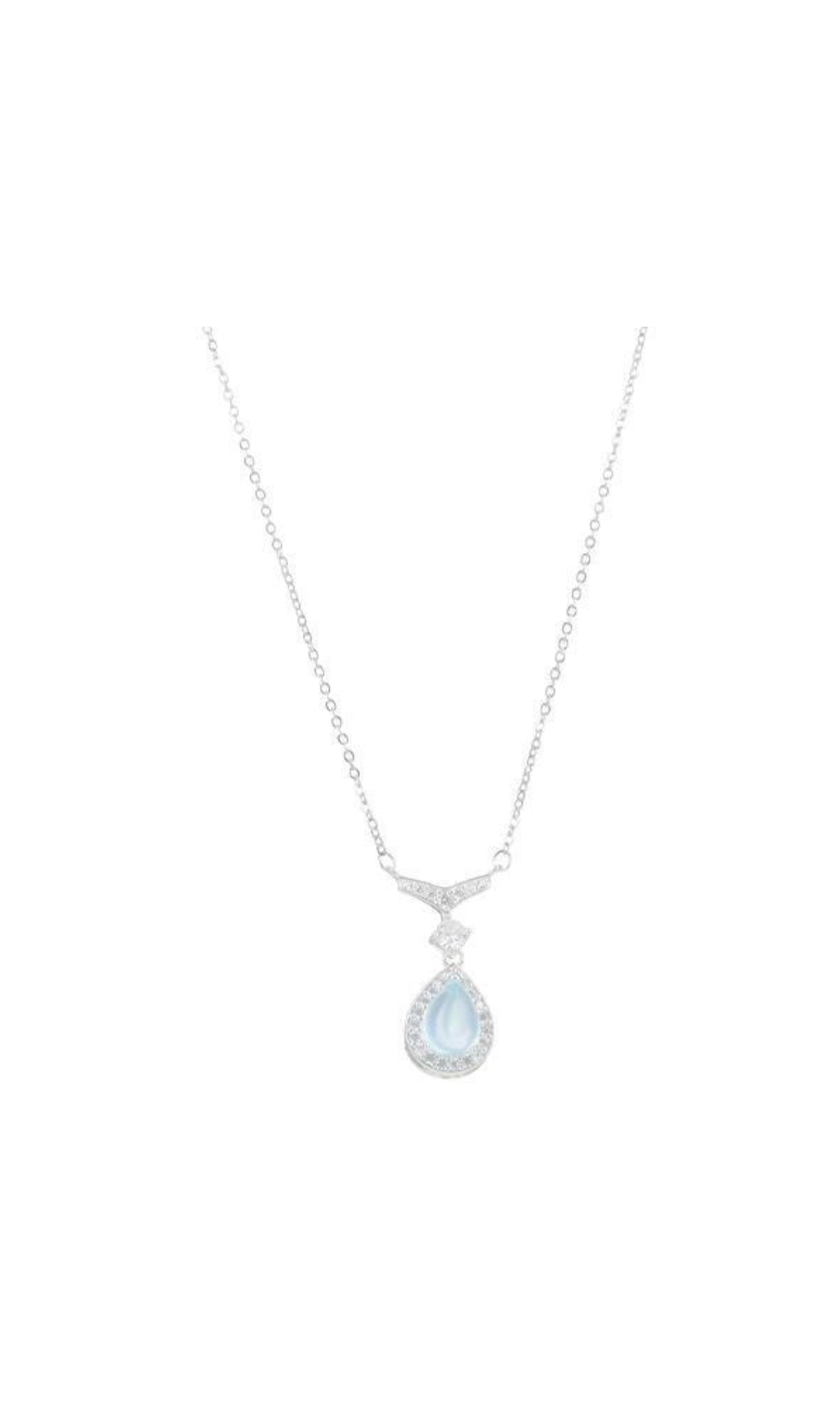 Elegant Aquamarine Collarbone Necklace for Women - Dainty Gemstone Jewelry Gift for Her - Perfect for Weddings, Parties & Everyday Wear