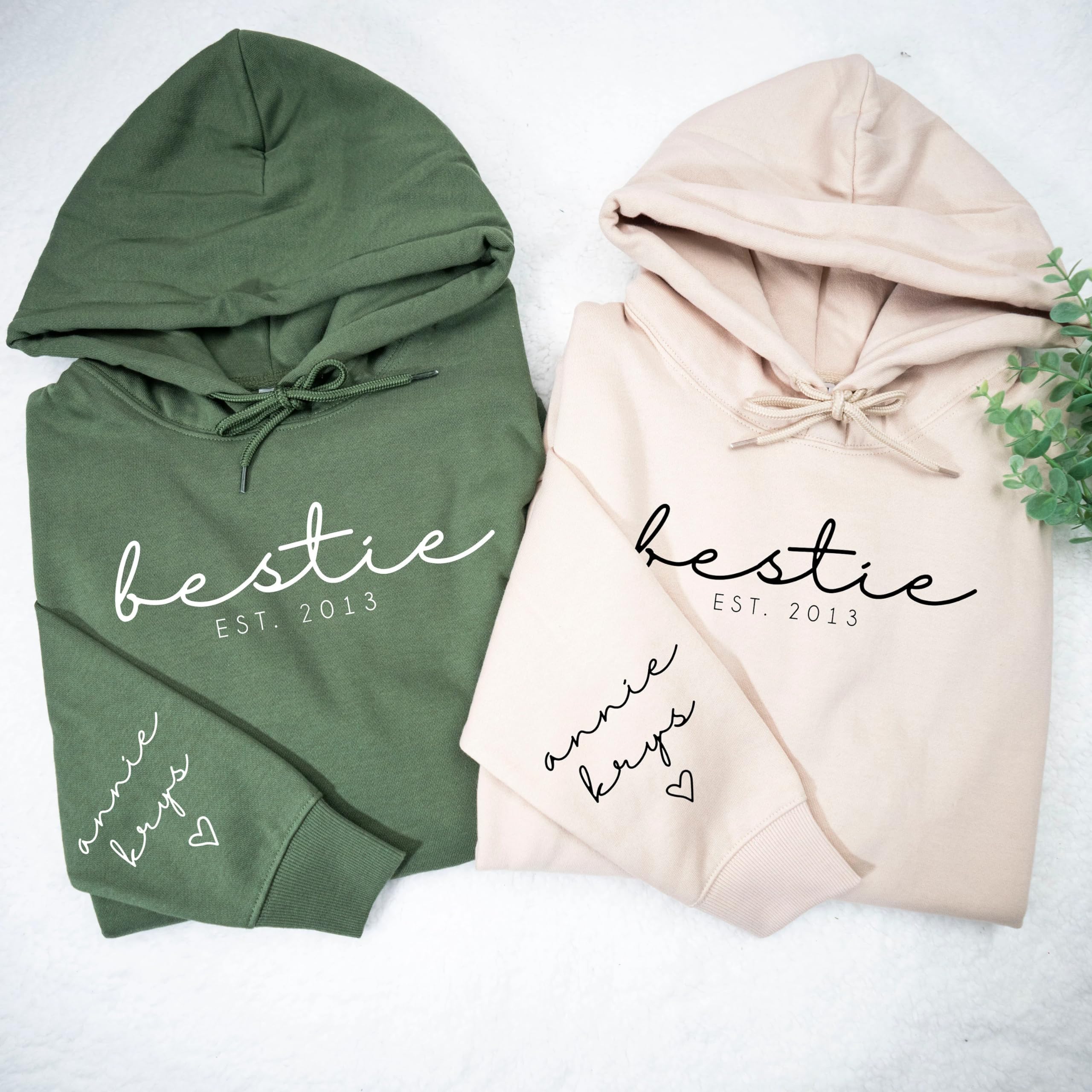 Best Friend Hoodie - Matching BFF Gifts for Women & Girls - Birthday Present for Besties