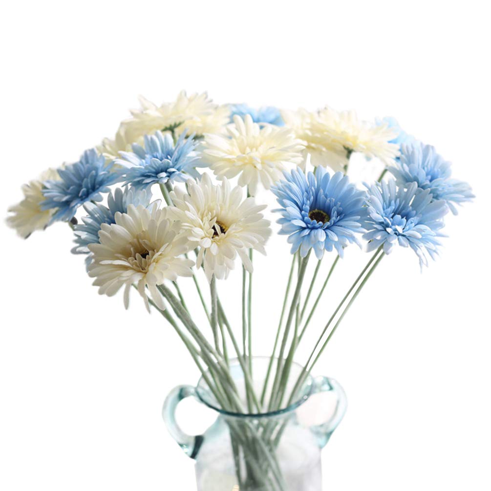 BESPORTBLE 10pcs Artificial Gerbera Flowers - African & European Style Wedding Bouquet Decorations, Fake Flower Arrangements for Home, Party, and Event Decor