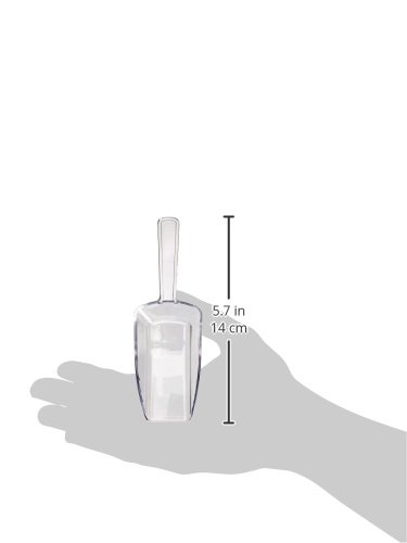 Darice 4-Piece Clear Victoria Lynn Candy Scoops - Perfect for Baking, Dessert Decorating, and Party Treats
