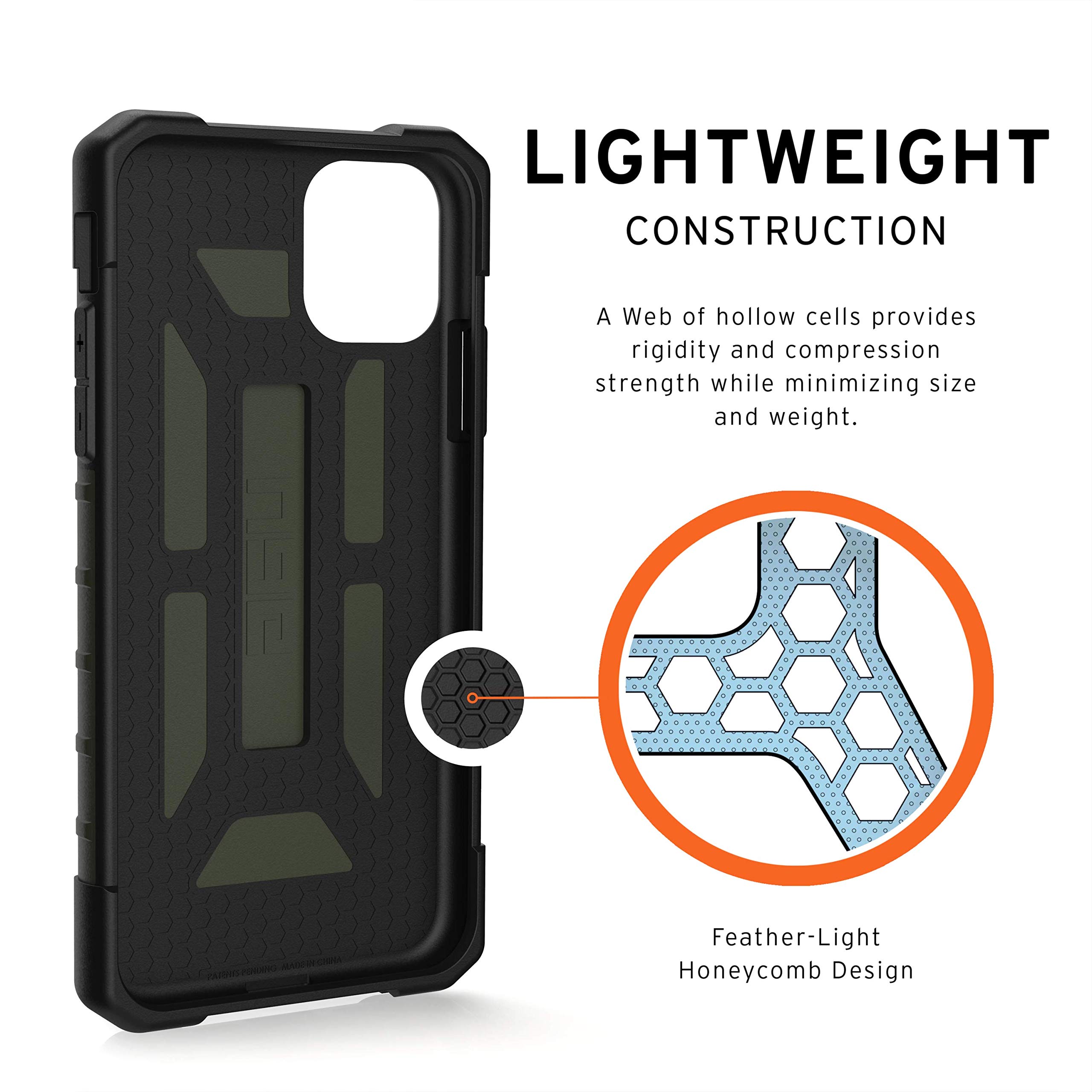 URBAN ARMOR GEAR UAG Rugged iPhone 11 Case [6.1-inch] - Military Drop Tested, Feather-Light Protection in Olive Drab | Perfect for Outdoor Adventures, Construction Work & Extreme Sports