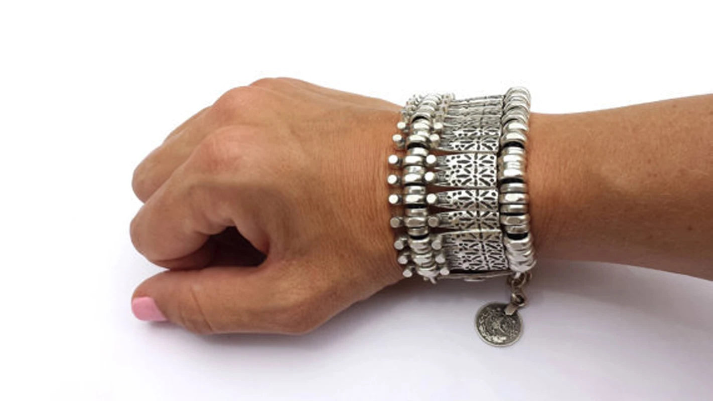 Handmade Turkish Festival Bracelet - Boho Beaded Jewelry for Women - Perfect for Weddings, Parties & Cultural Celebrations