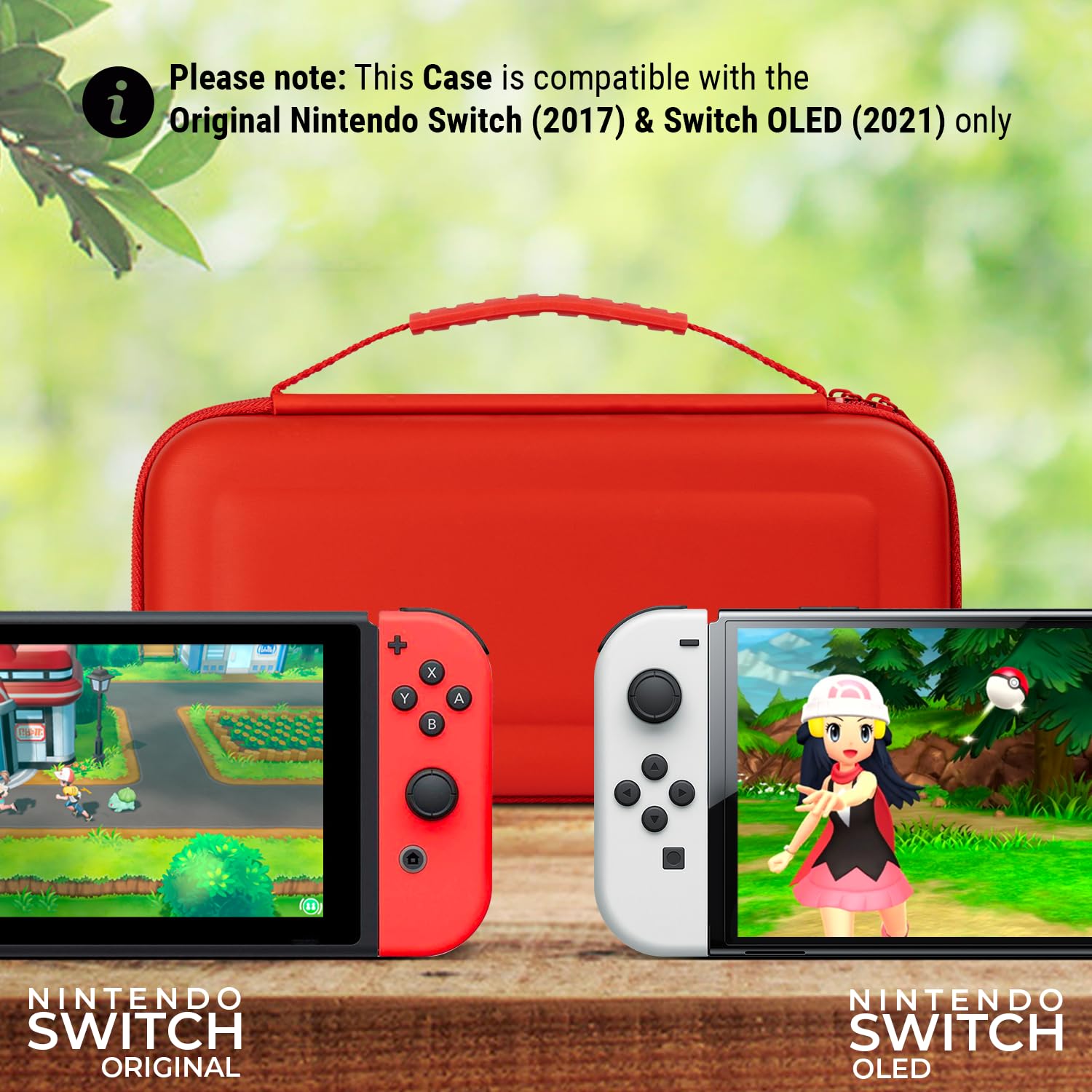 Orzly Protective Hard Travel Carry Case for Nintendo Switch & Switch OLED - Portable Shell Pouch with Storage Pockets for Games & Accessories | Perfect for Travel, Commuting & Home Storage