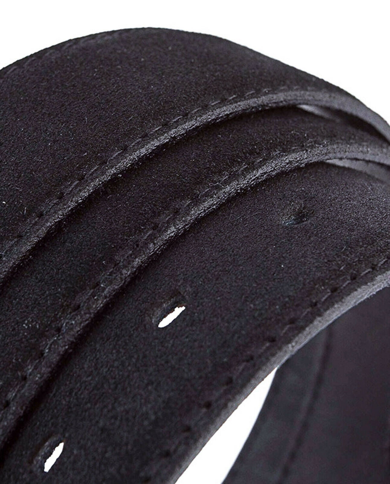 Black Suede Belt Strap Without Buckle - 35mm Replacement Strap for Montblanc Watches | Perfect for Dress Watches & Formal Occasions