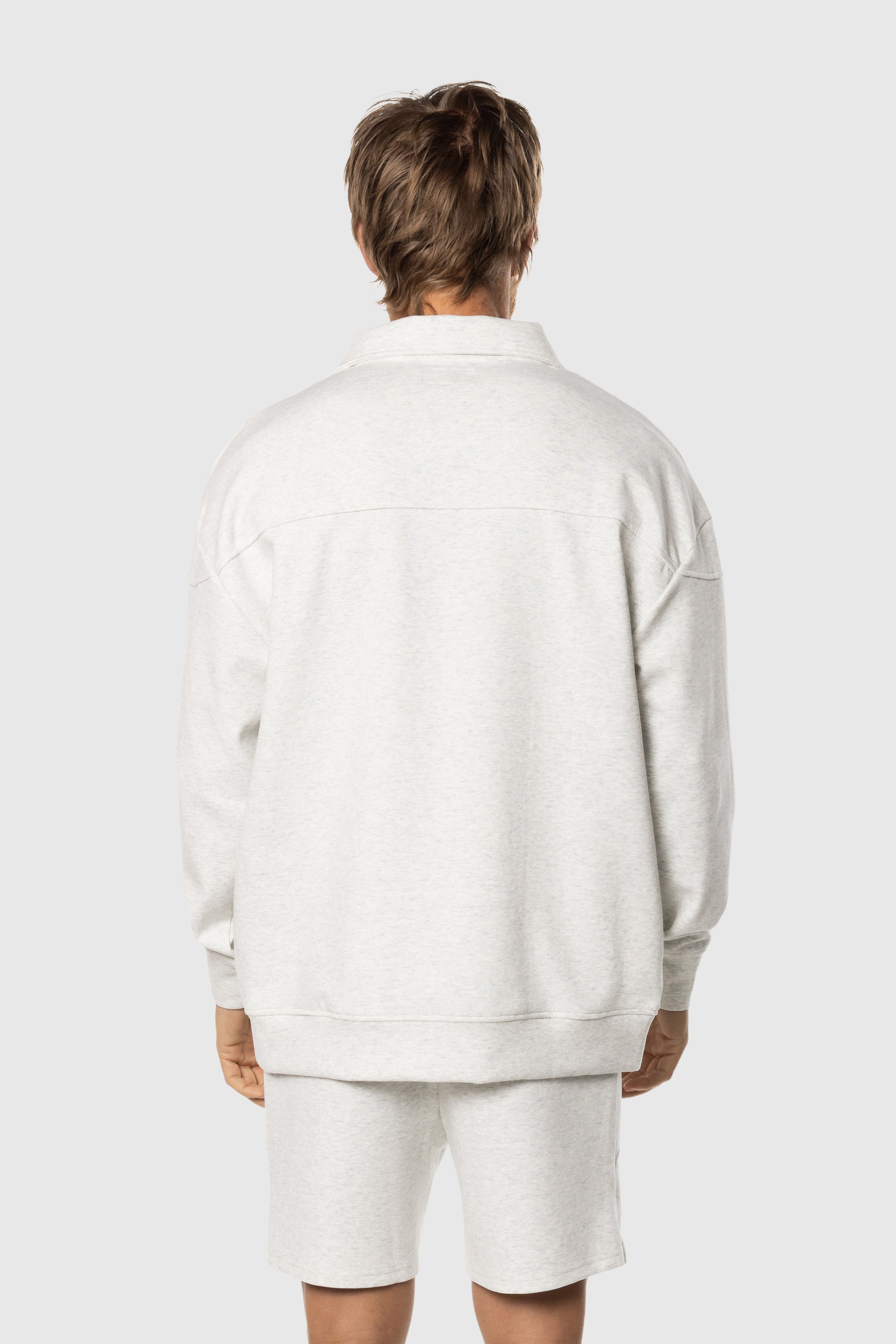 Heather Grey Stretch Fleece Lounge Set for Women - Soft & Cozy Two-Piece Outfit for Home, Travel & Relaxation