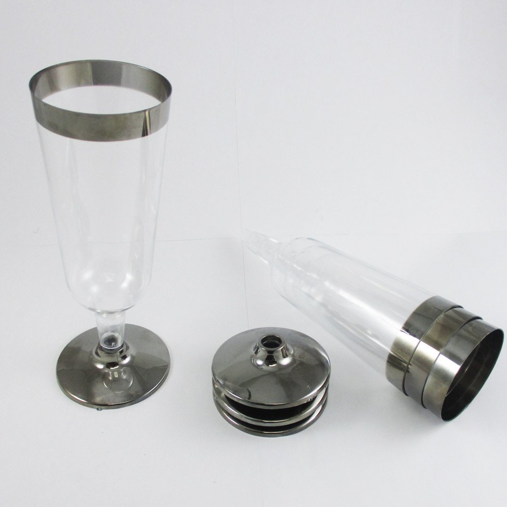 360-Piece Bulk Disposable Plastic Champagne Flutes - Clear Wedding & Party Wine Glasses for Celebrations, Receptions, Bridal Showers, and Special Events