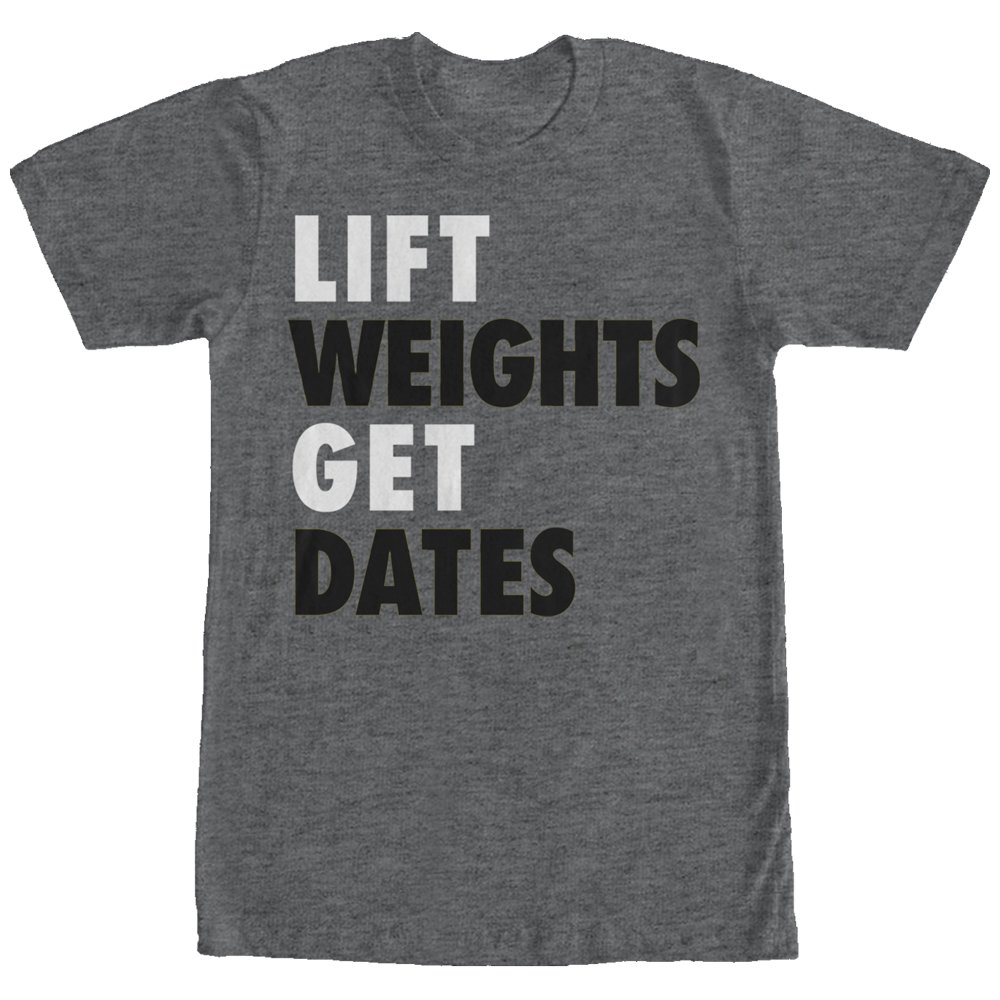 Chin Up Men's Weightlifting & Dates Graphic T-Shirt - Gym Workout & Casual Wear for Fitness Enthusiasts