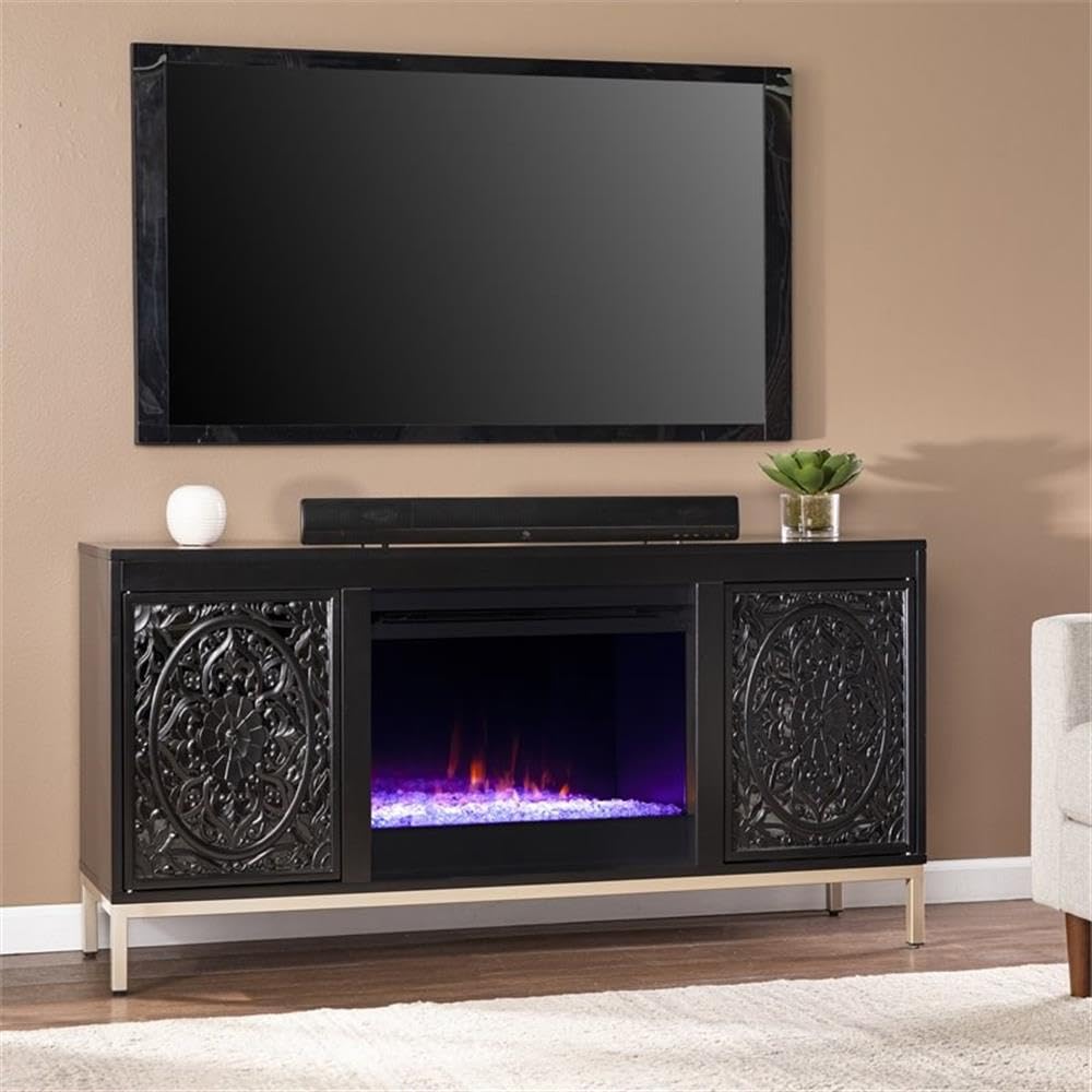SEI Furniture Winsterly Electric Fireplace - Modern Multi-Functional Heating Solution for Living Room, Bedroom & Office - Perfect for Winter Warmth & Cozy Ambiance