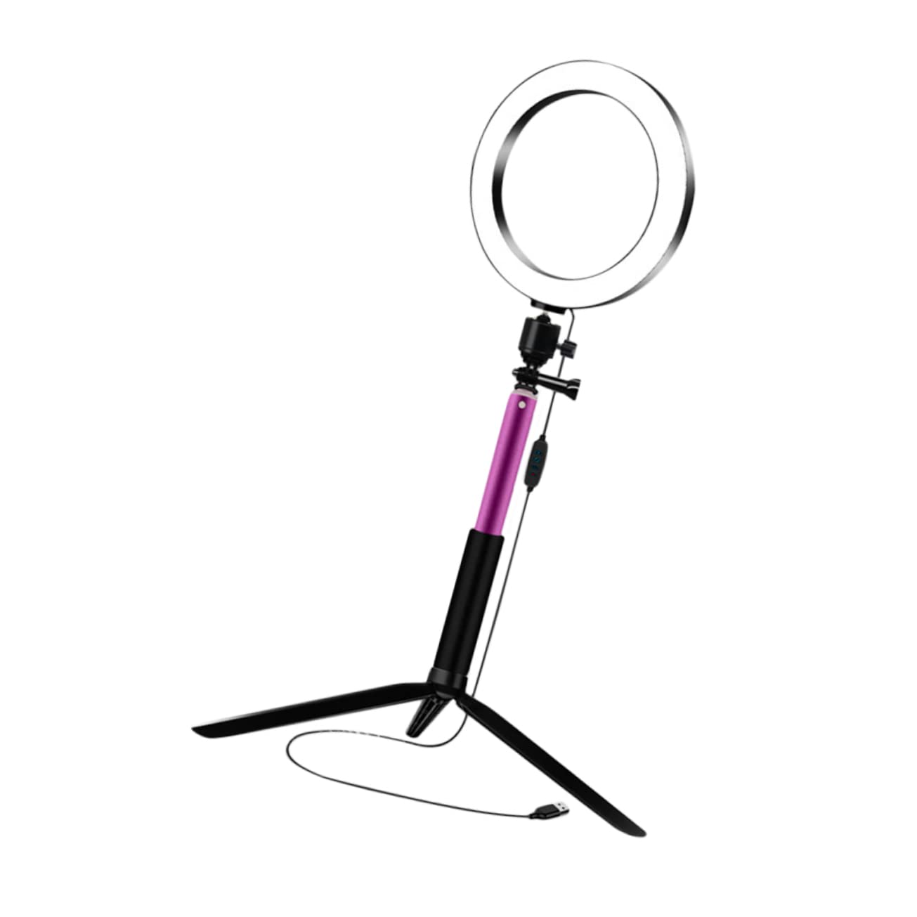 Minkissy Professional LED Video Tripod Set with Beauty Fill Light - Adjustable Telescopic Stand for Camera, Selfie, Live Streaming & Photography - Perfect for YouTube, TikTok, Vlogging & Content Creation