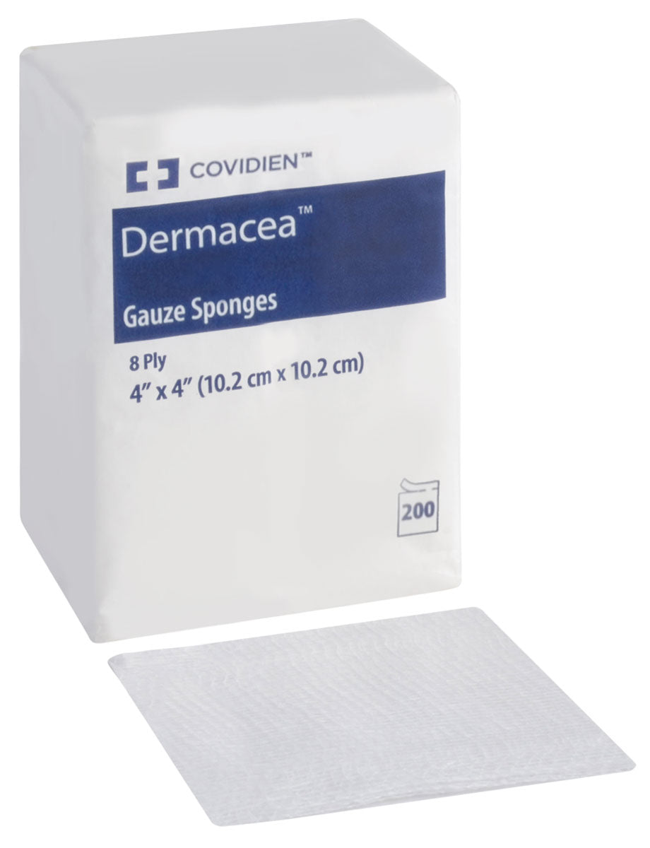Sterile Gauze Sponges 10.2 x 10.2 cm (4x4 Inches) 8-Ply, 200 Count/Pack - Premium Wound Dressing for First Aid, Surgical & Medical Use