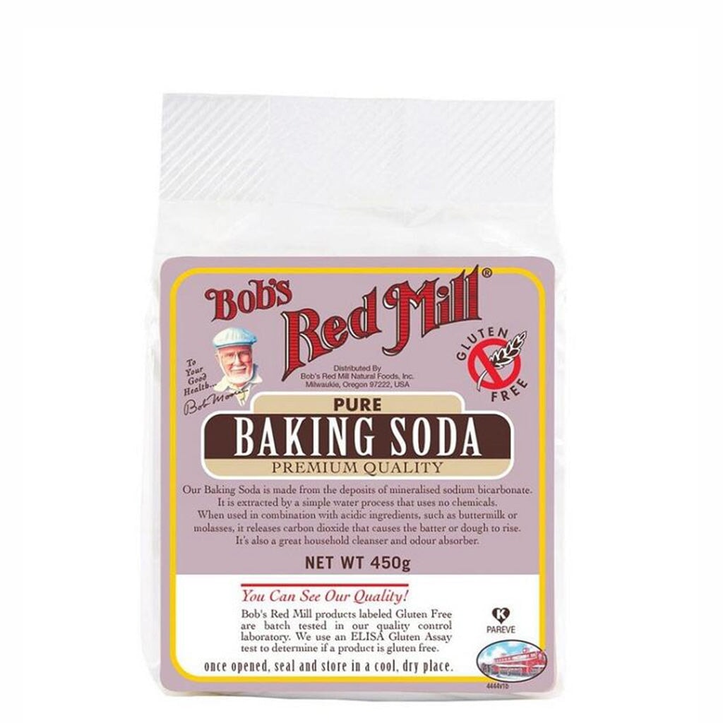 Bob's Red Mill Pure Baking Soda - 16 oz Resealable Pouch | Aluminum-Free, Food-Grade Sodium Bicarbonate for Baking, Cleaning & Deodorizing | Perfect for Kitchen, Bathroom & DIY Home Uses