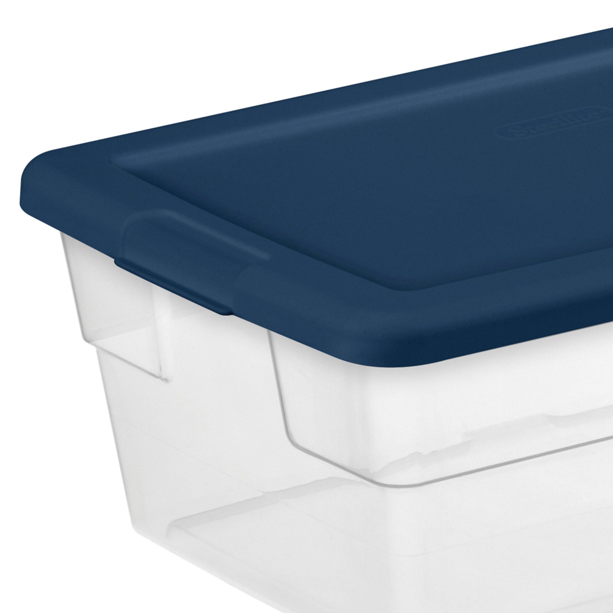 Sterilite 6 Quart Stackable Plastic Storage Bins with Lids and Handles - 10 Pack for Home, Office, Closet & Garage Organization - Space Saving & Durable Storage Containers for Efficient Household Storage