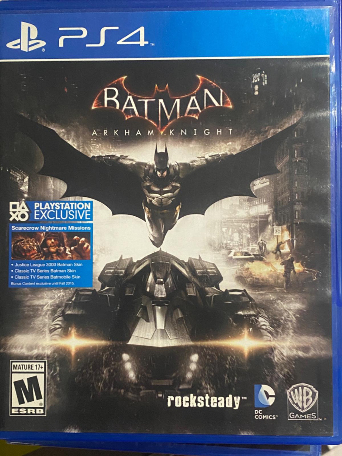 Batman Arkham Knight PS4 Game - Complete in Box (CIB) - Not For Resale | Action-Adventure Video Game for Playstation 4 | Perfect for Superhero Fans & Collectors