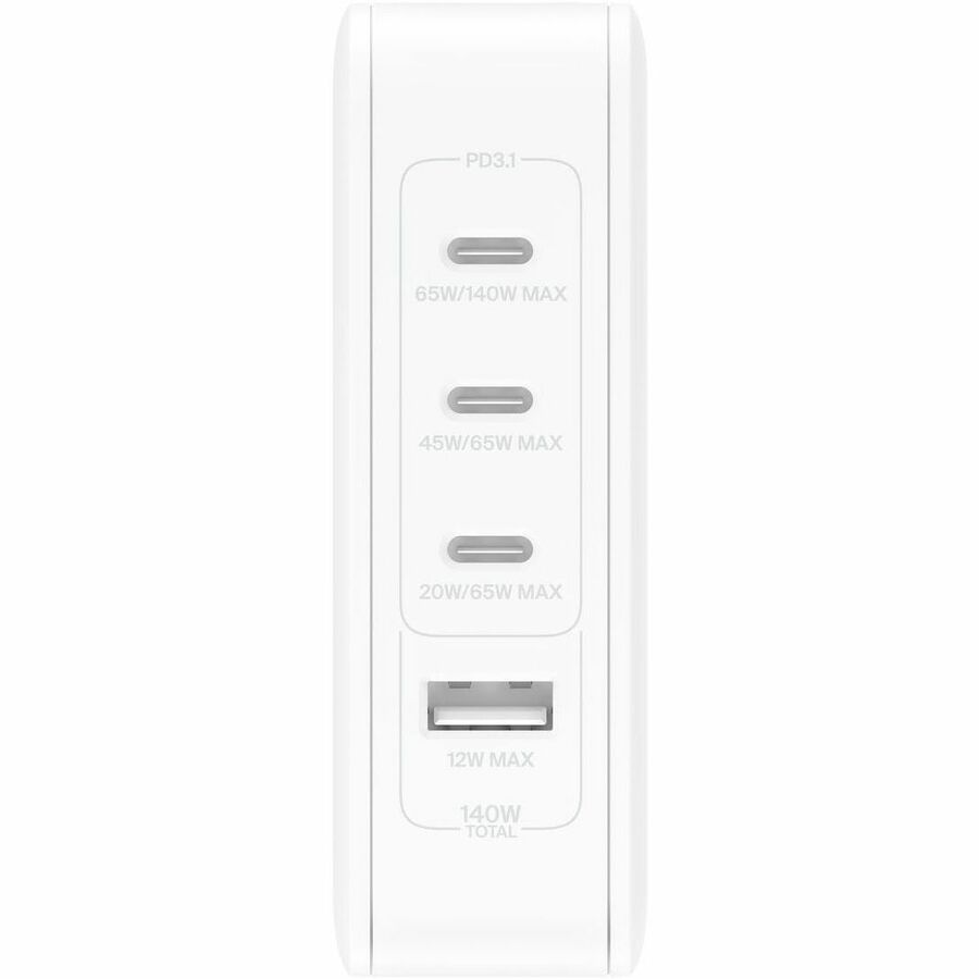 Belkin 4-Port USB Wall Charger Fast Charging Station for iPhone, Android, iPad - Perfect for Travel, Home & Office Use