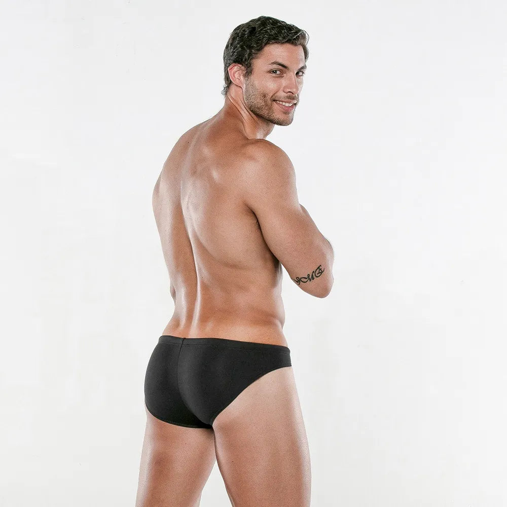 Code 22 Deep Mini Swim Brief 23113 - Black Men's Swimwear for Beach, Pool & Summer Vacations