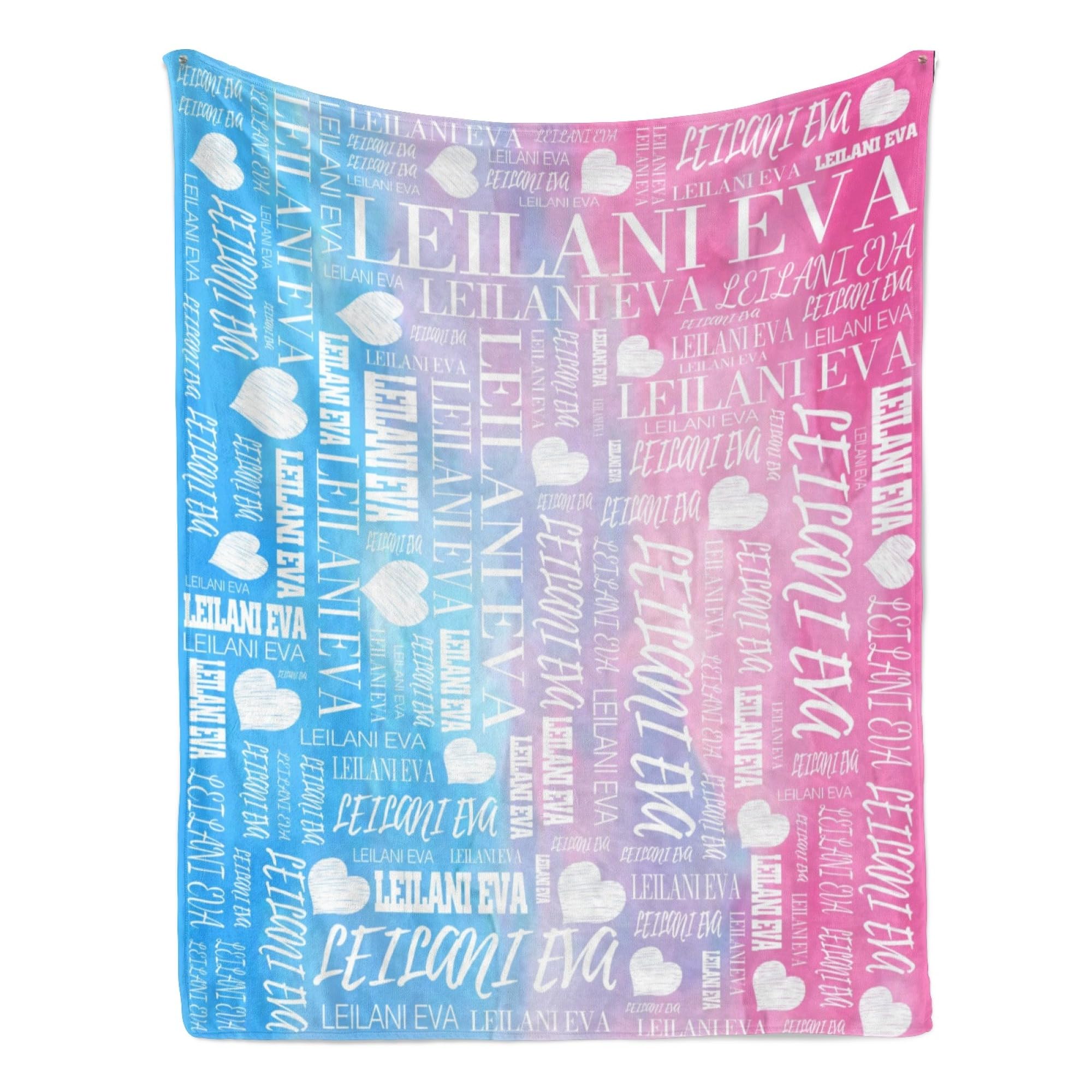 Personalized Baby Blanket with Name - Custom Monogrammed Blanket for Kids & Adults - 30