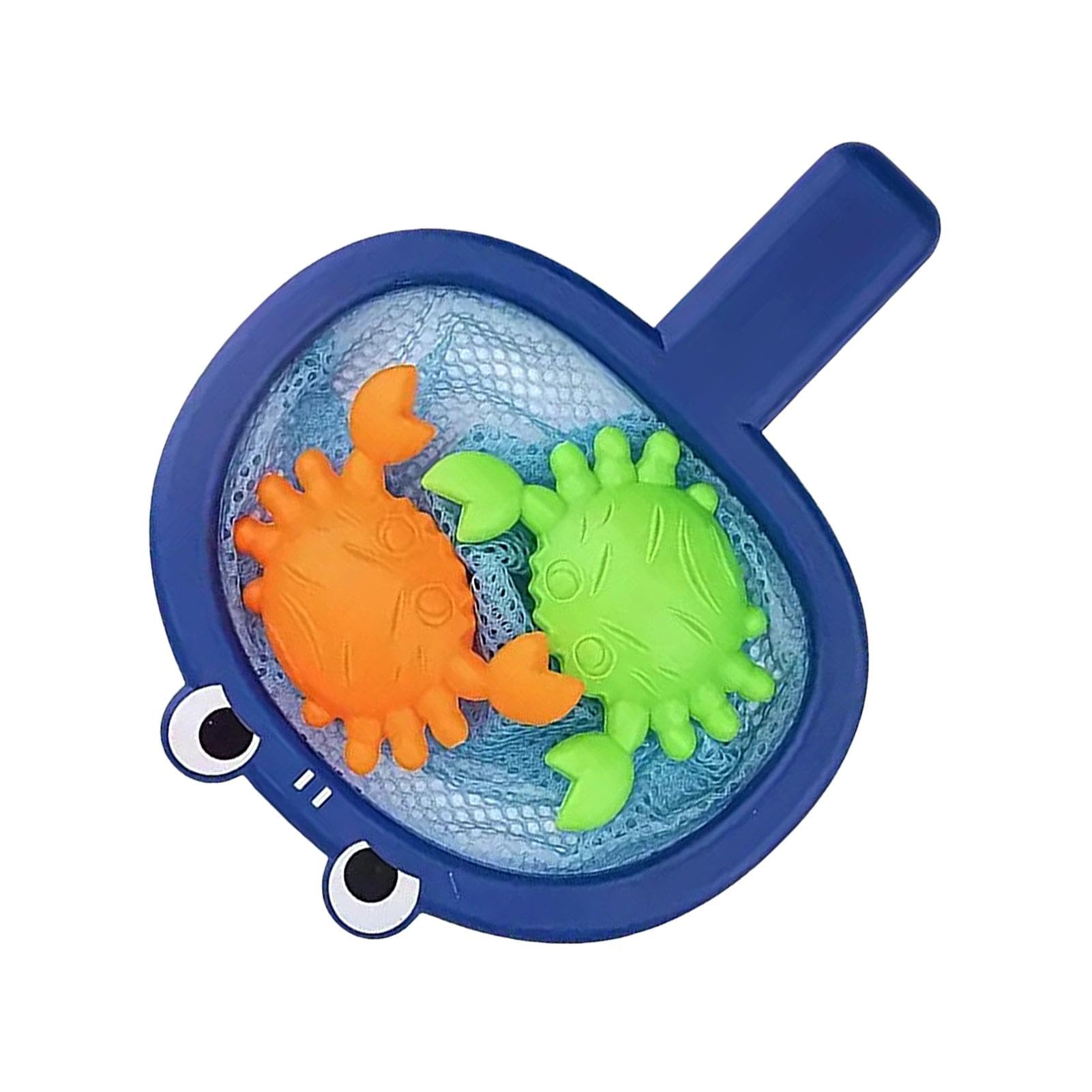 **Baby Bath Fishing Toy Set - Safe Crab & Duck Fishing Game with Net | Interactive Bathtub Toys for Toddlers & Kids | Fun Water Play for Boys & Girls | Perfect for Bath Time, Pool, or Outdoor Play**