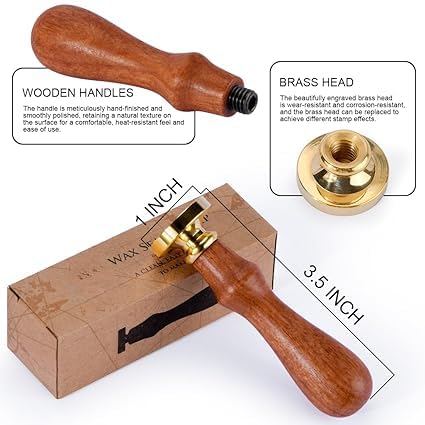 Vintage My Friend Design Wax Seal Stamp Kit - Elegant Sealing Wax Stamps for Wedding Invitations, Greeting Cards, Envelopes & Gift Wrapping - Perfect for DIY Crafts, Romantic Letters & Special Occasions