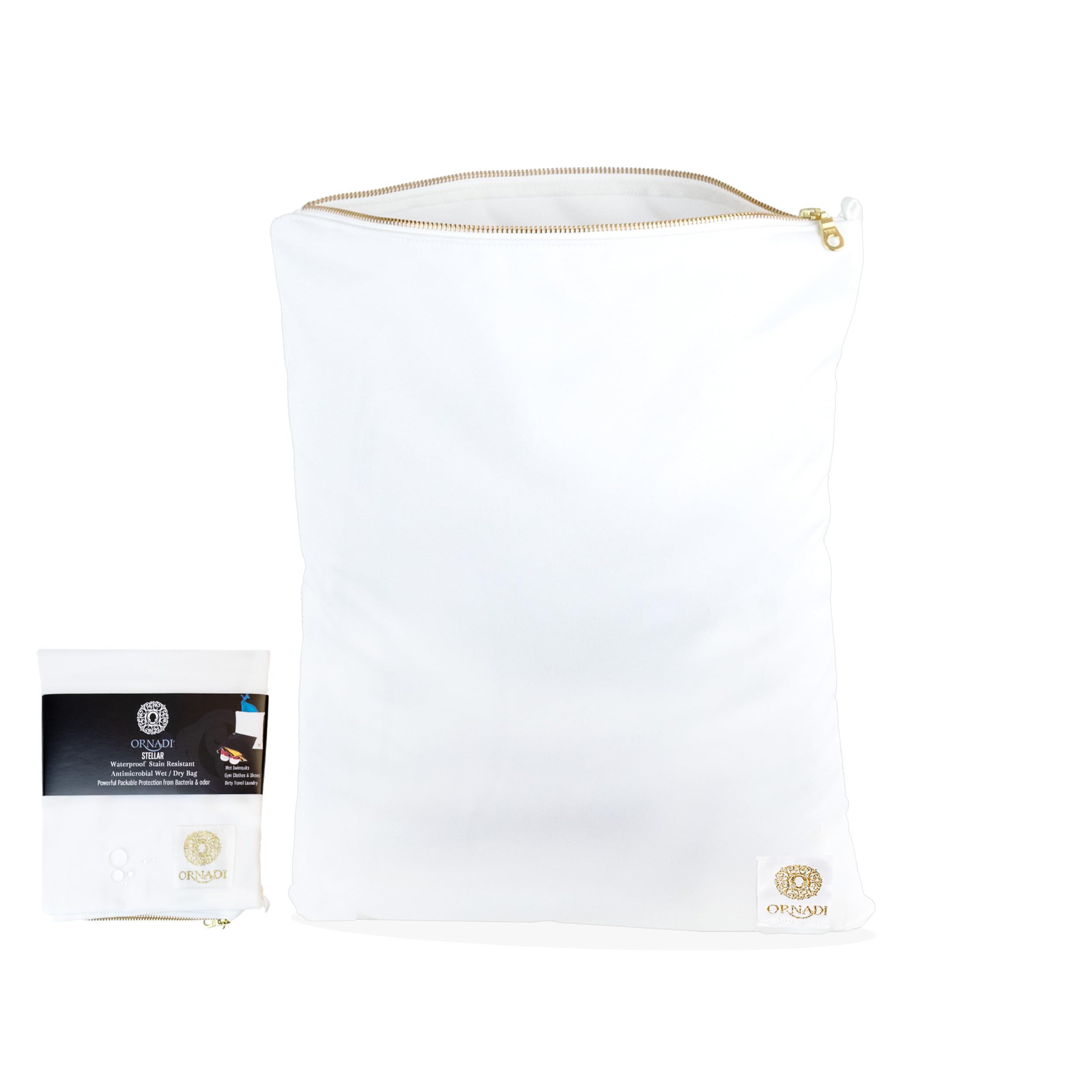 Waterproof Antimicrobial Travel Laundry Bag - 14 X 17.5